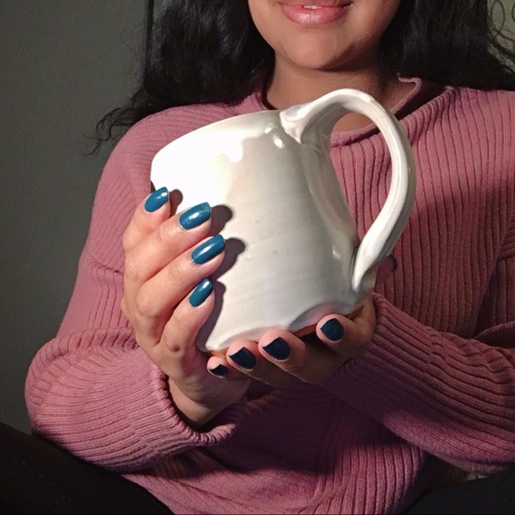 Gold leaf print bohemian mug - Picture 6 of 7